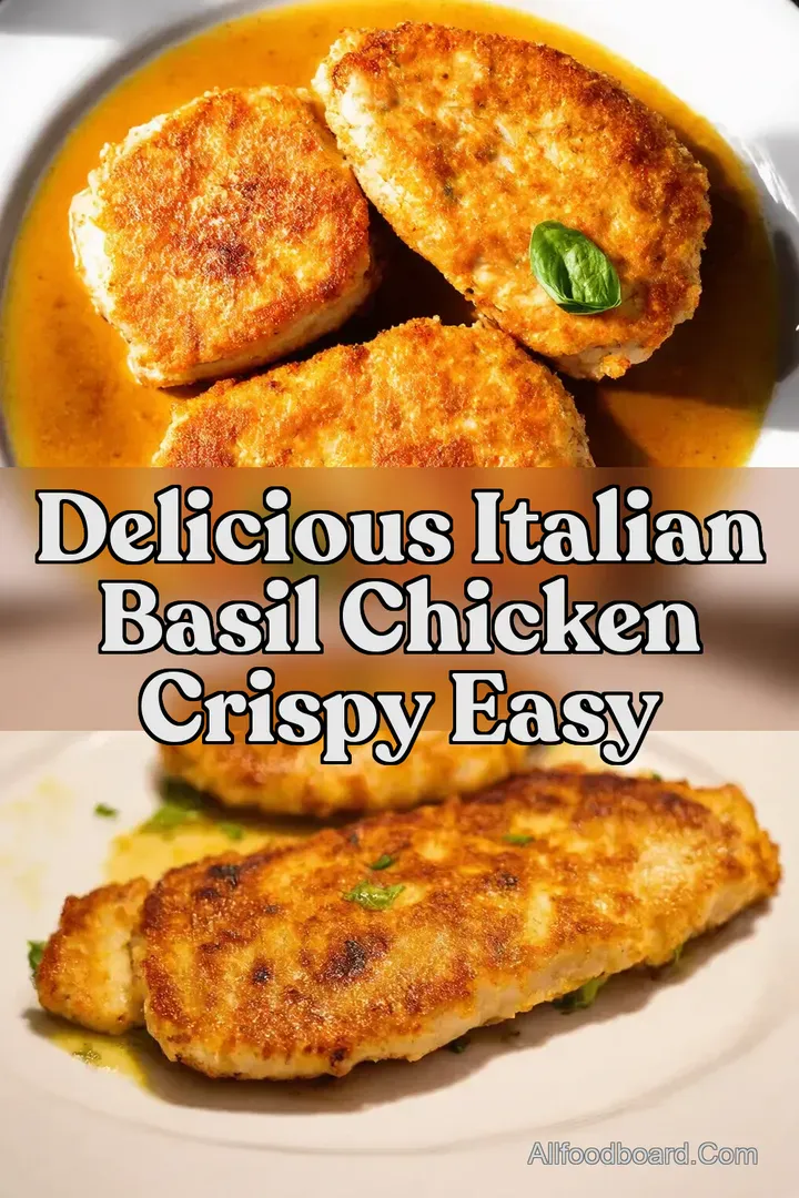 Delicious Italian Basil Chicken Crispy Easy : PIN FOR LATER Delicious Italian Basil Chicken Crispy Easy