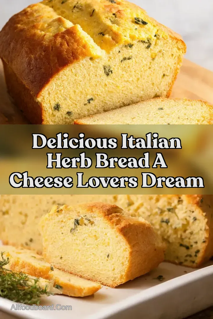 Delicious Italian Herb Bread A Cheese Lovers Dream : PIN FOR LATER Delicious Italian Herb Bread A Cheese Lovers Dream