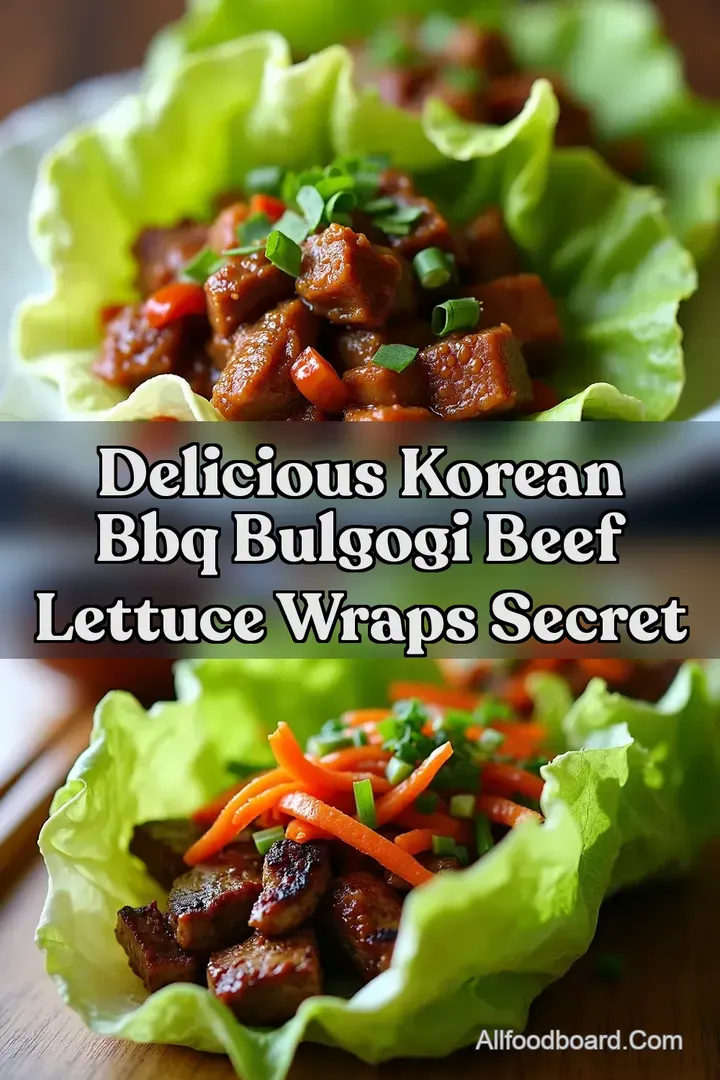 Delicious Korean BBQ Bulgogi Beef Lettuce Wraps Secret
