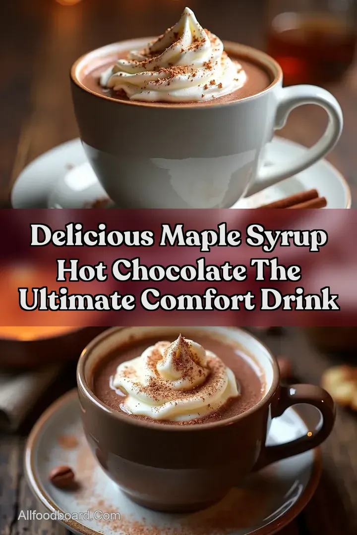Delicious Maple Syrup Hot Chocolate The Ultimate Comfort Drink : PIN FOR LATER Delicious Maple Syrup Hot Chocolate The Ultimate Comfort Drink