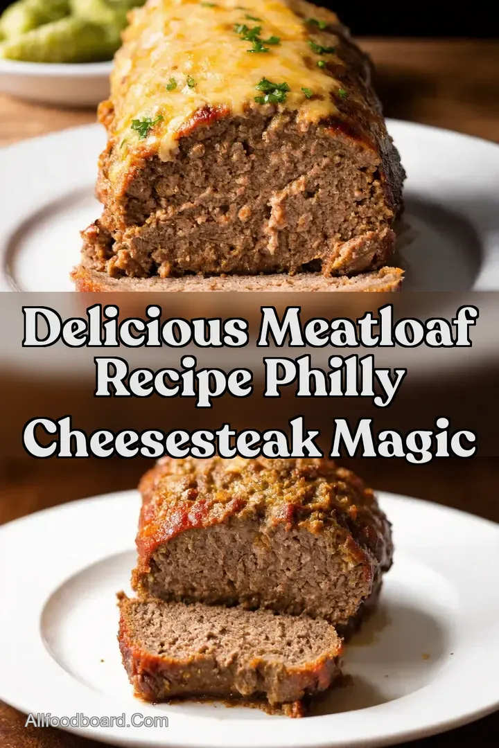 Delicious Meatloaf Recipe Philly Cheesesteak Magic : PIN FOR LATER Delicious Meatloaf Recipe Philly Cheesesteak Magic