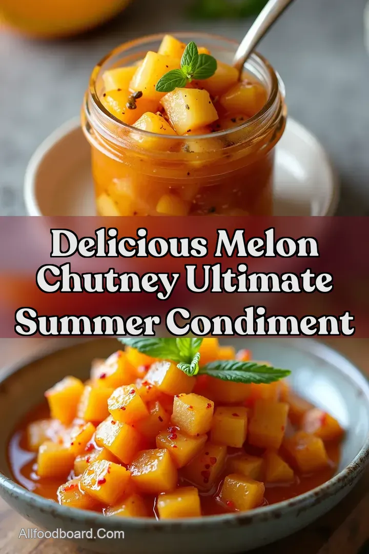 Delicious Melon Chutney Ultimate Summer Condiment