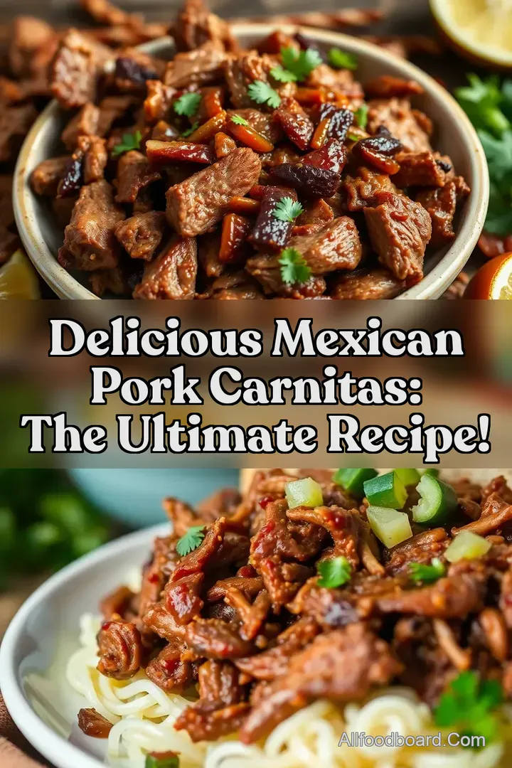 Delicious Mexican Pork Carnitas: The Ultimate Recipe! : PIN FOR LATER Delicious Mexican Pork Carnitas: The Ultimate Recipe!