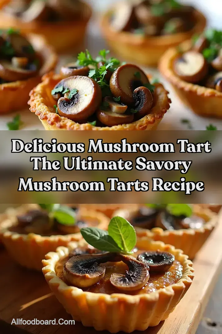 Delicious Mushroom Tart The Ultimate Savory Mushroom Tarts Recipe