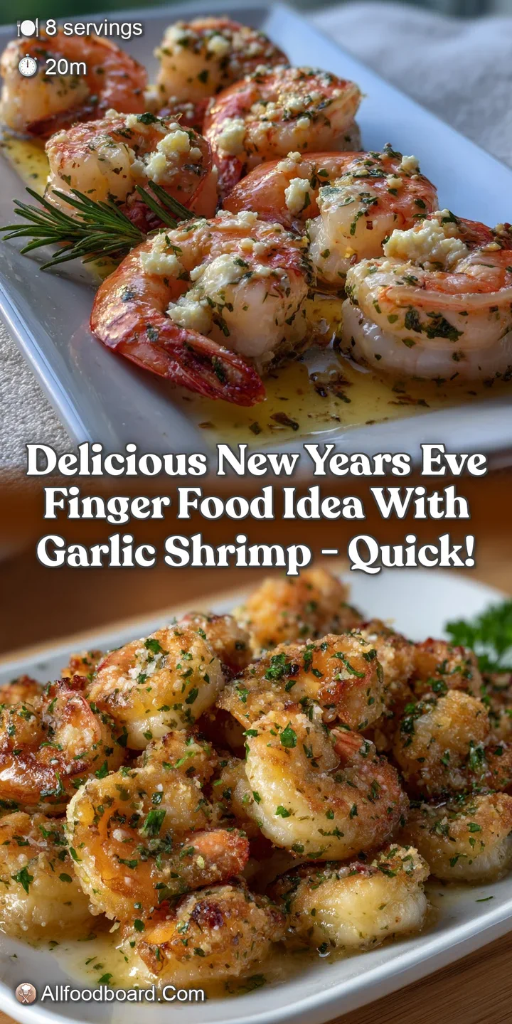 Close-up of succulent shrimp, shimmering with garlic butter, flecked with herbs. The enticing textures and aromas promise ...