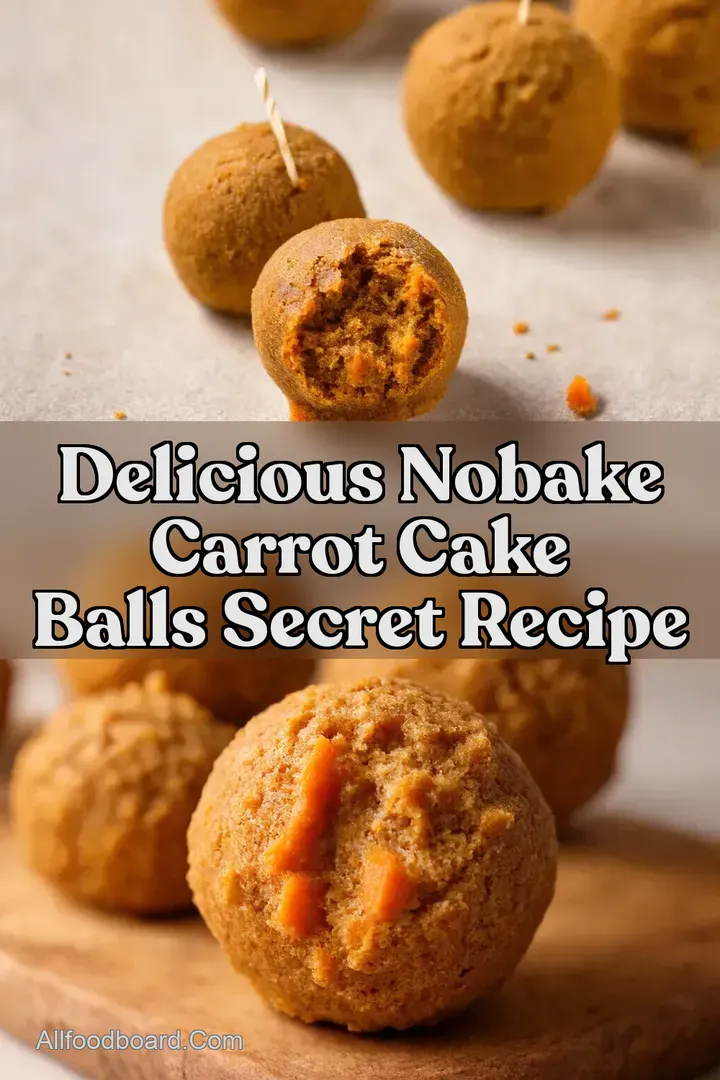 Delicious NoBake Carrot Cake Balls Secret Recipe