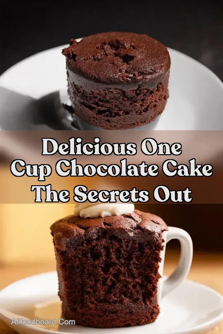 Delicious One Cup Chocolate Cake The Secrets Out