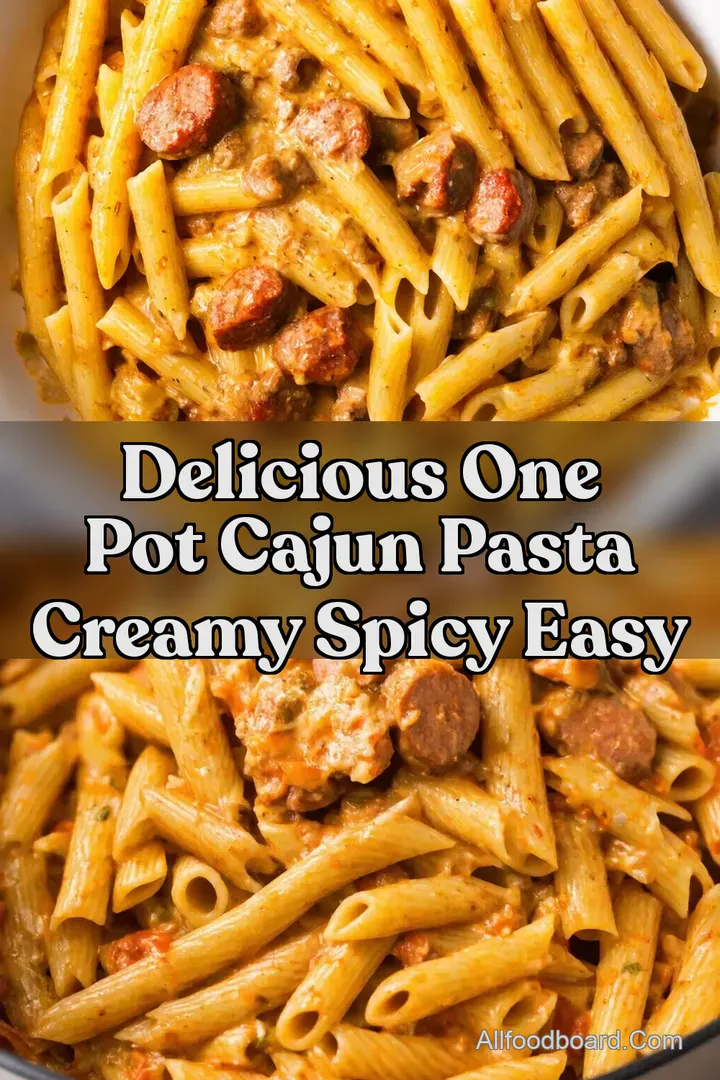 Delicious One Pot Cajun Pasta Creamy Spicy Easy : PIN FOR LATER Delicious One Pot Cajun Pasta Creamy Spicy Easy