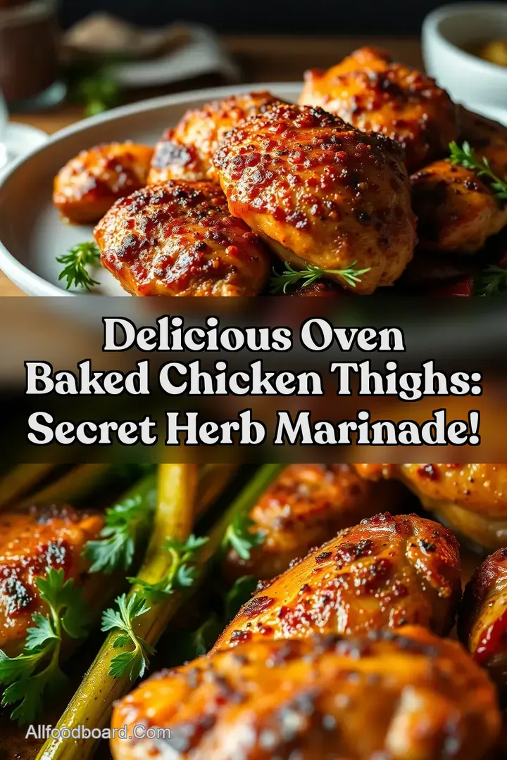 Delicious Oven Baked Chicken Thighs: Secret Herb Marinade!