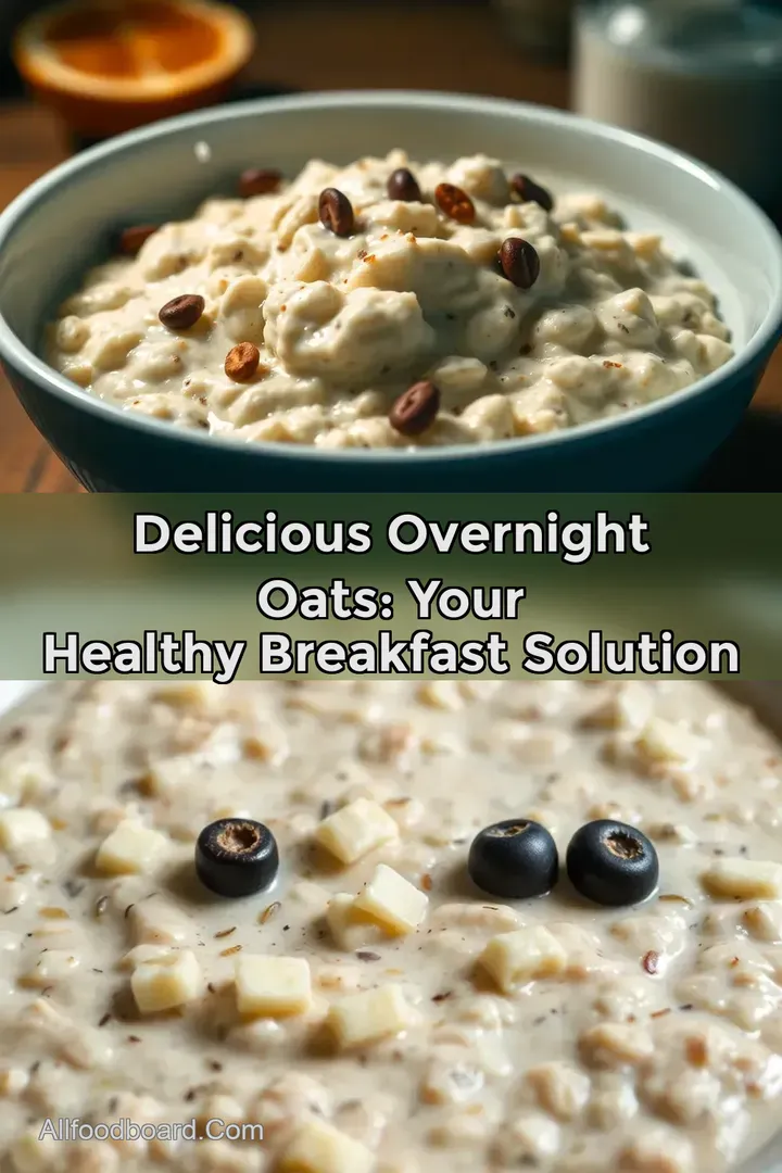 Delicious Overnight Oats: Your Healthy Breakfast Solution : PIN FOR LATER Delicious Overnight Oats: Your Healthy Breakfast Solution