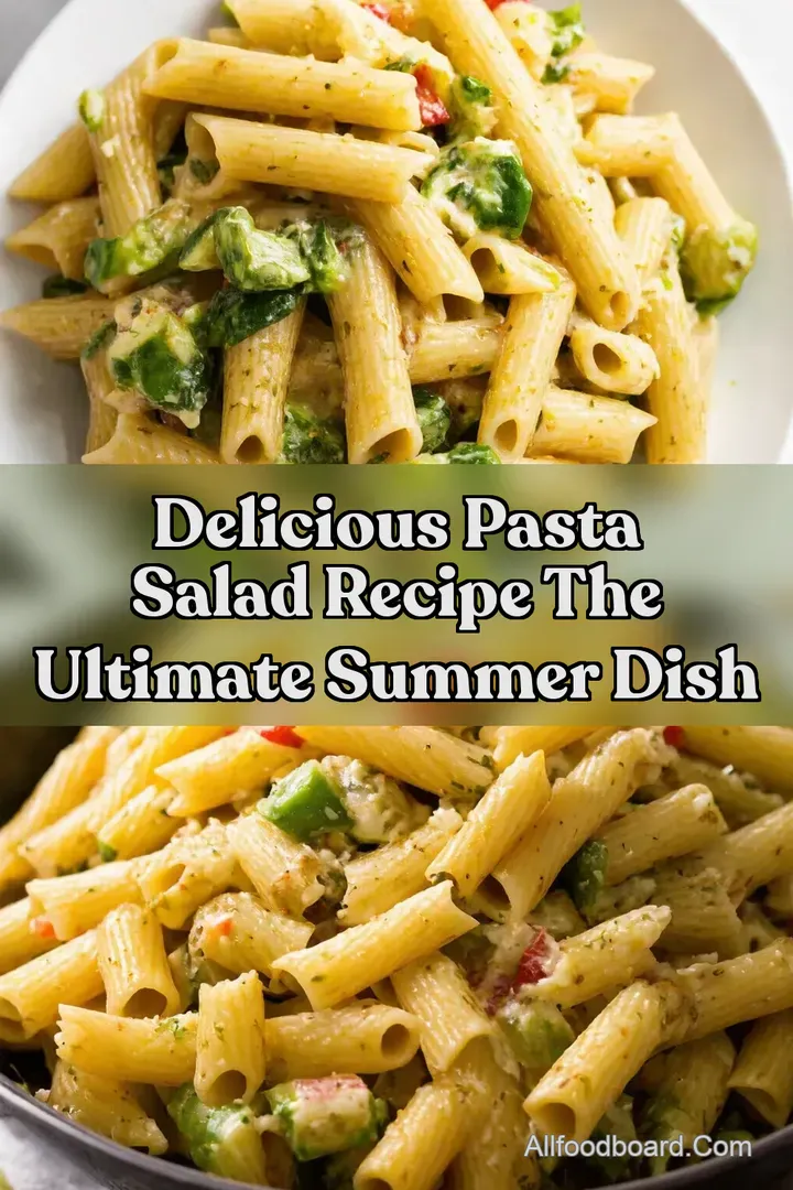 Delicious Pasta Salad Recipe The Ultimate Summer Dish