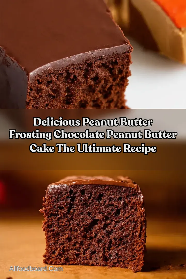 Delicious Peanut Butter Frosting Chocolate Peanut Butter Cake The Ultimate Recipe