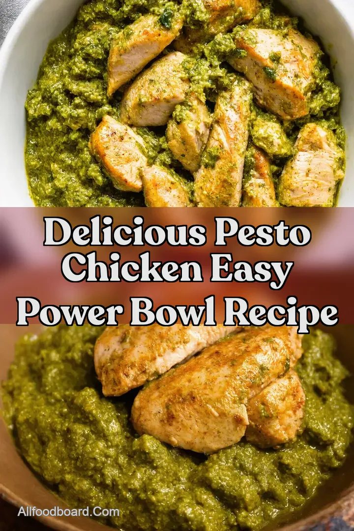 Delicious Pesto Chicken Easy Power Bowl Recipe : PIN FOR LATER Delicious Pesto Chicken Easy Power Bowl Recipe