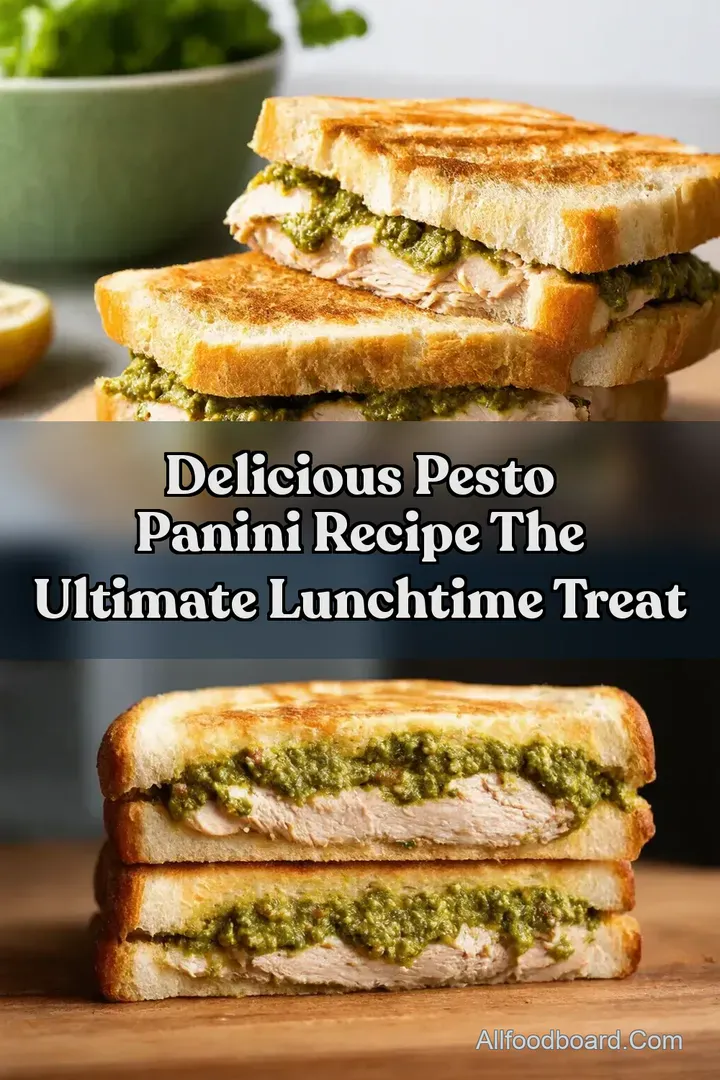 Delicious Pesto Panini Recipe The Ultimate Lunchtime Treat