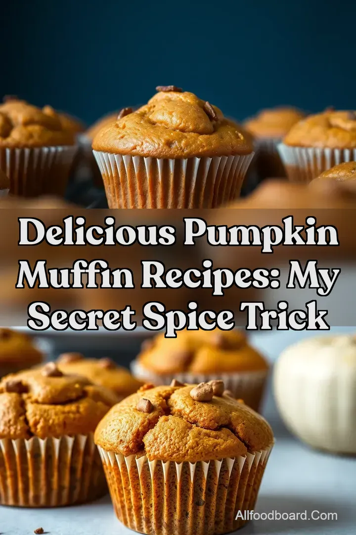 Delicious Pumpkin Muffin Recipes: My Secret Spice Trick : PIN FOR LATER Delicious Pumpkin Muffin Recipes: My Secret Spice Trick