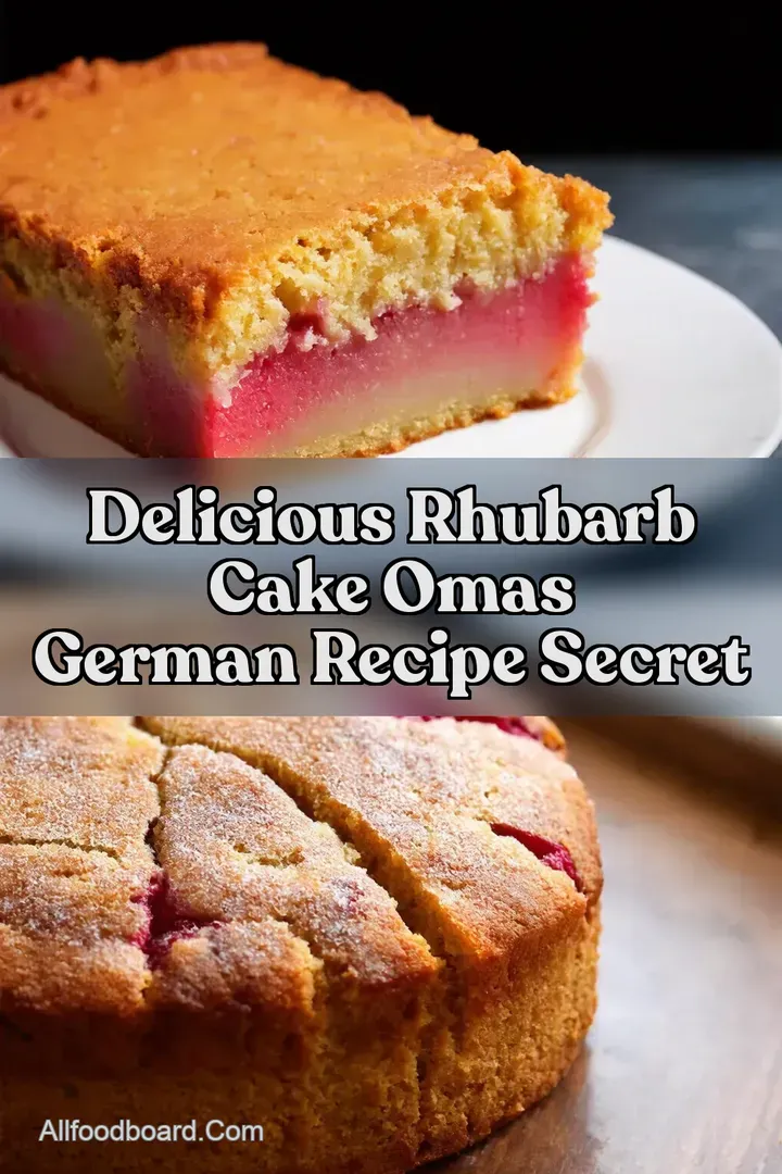 Delicious Rhubarb Cake Omas German Recipe Secret