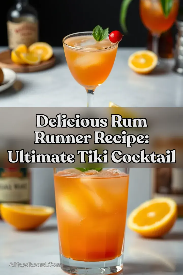 Delicious Rum Runner Recipe: Ultimate Tiki Cocktail