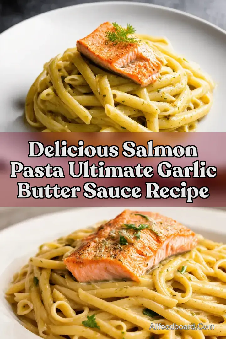 Delicious Salmon Pasta Ultimate Garlic Butter Sauce Recipe : PIN FOR LATER Delicious Salmon Pasta Ultimate Garlic Butter Sauce Recipe