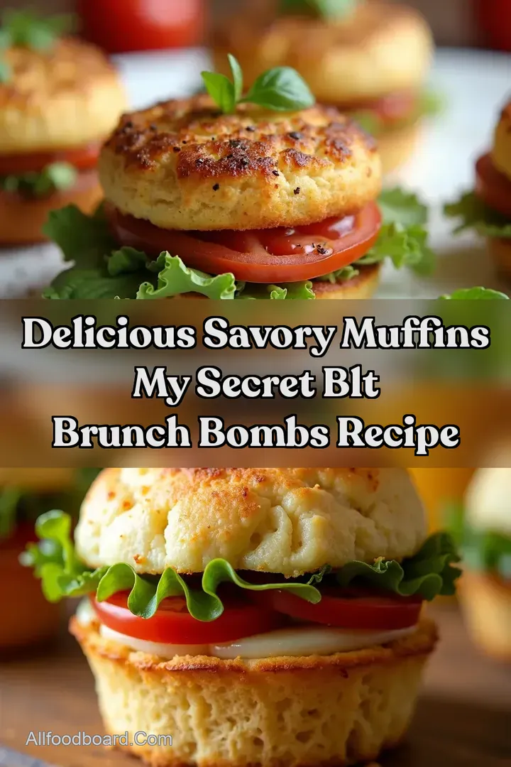Delicious Savory Muffins My Secret BLT Brunch Bombs Recipe