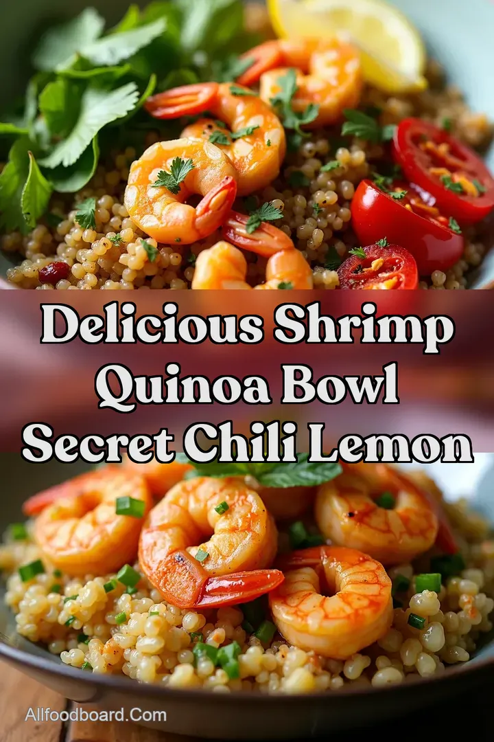 Delicious Shrimp Quinoa Bowl Secret Chili Lemon