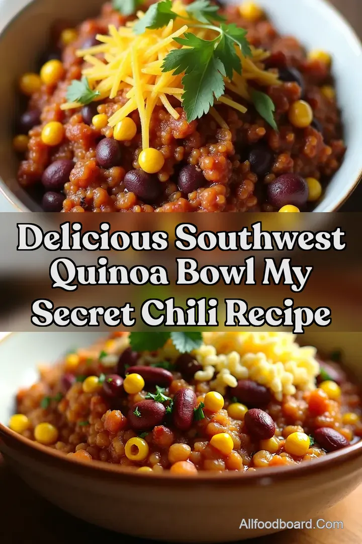 Delicious Southwest Quinoa Bowl My Secret Chili Recipe