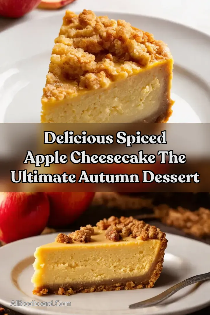 Delicious Spiced Apple Cheesecake The Ultimate Autumn Dessert