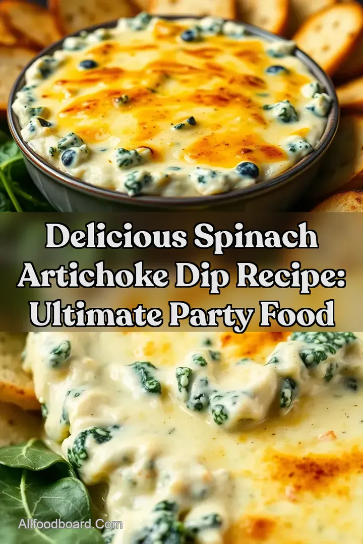 Delicious Spinach Artichoke Dip Recipe: Ultimate Party Food