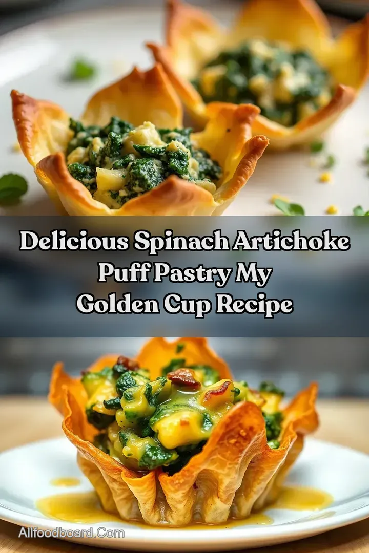 Delicious Spinach Artichoke Puff Pastry My Golden Cup Recipe
