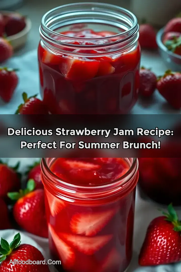 Delicious Strawberry Jam Recipe: Perfect for Summer Brunch! : PIN FOR LATER Delicious Strawberry Jam Recipe: Perfect for Summer Brunch!
