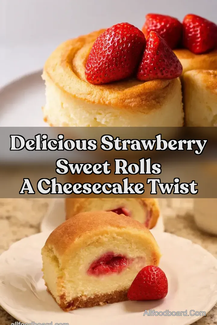 Delicious Strawberry Sweet Rolls A Cheesecake Twist : PIN FOR LATER Delicious Strawberry Sweet Rolls A Cheesecake Twist