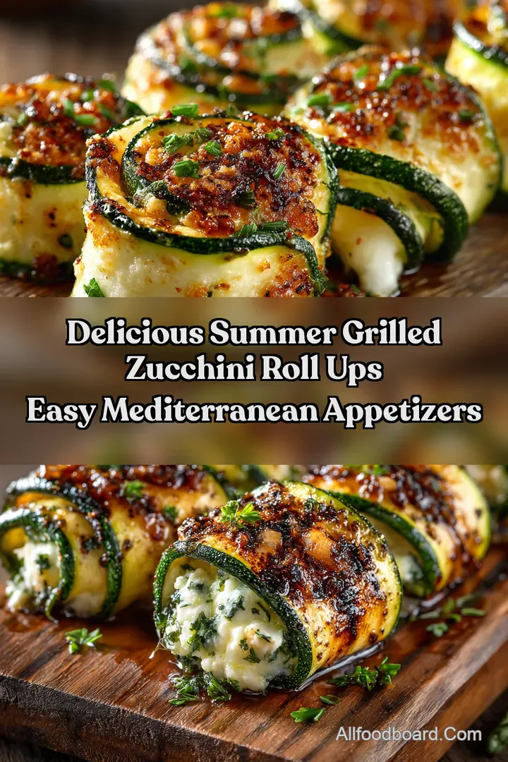 Delicious Summer Grilled Zucchini Roll Ups Easy Mediterranean Appetizers