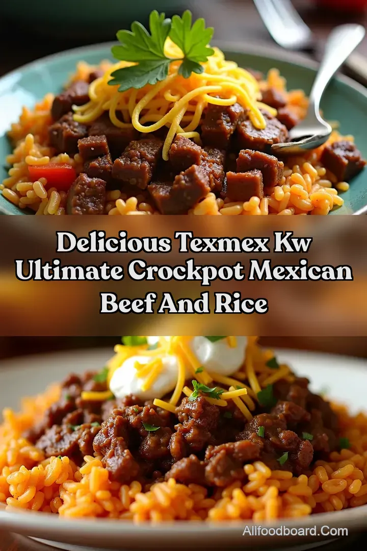 Delicious TexMex kw Ultimate Crockpot Mexican Beef And Rice