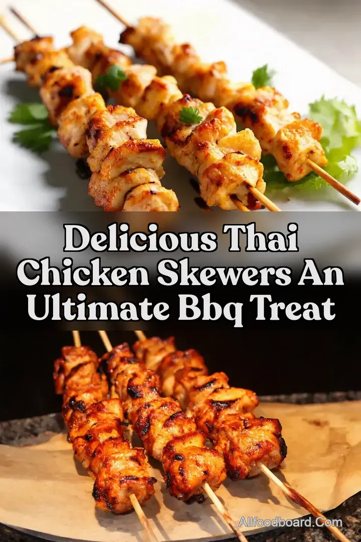 Delicious Thai Chicken Skewers An Ultimate BBQ Treat : PIN FOR LATER Delicious Thai Chicken Skewers An Ultimate BBQ Treat