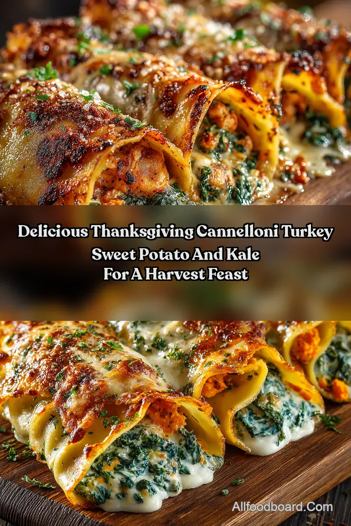 Delicious Thanksgiving Cannelloni Turkey Sweet Potato and Kale for a Harvest Feast