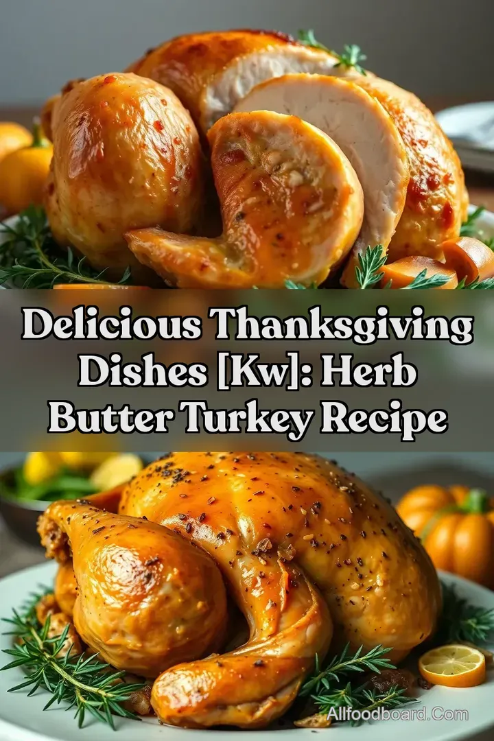 Delicious Thanksgiving Dishes [kw]: Herb Butter Turkey Recipe
