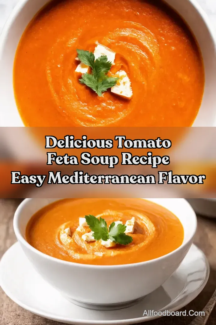 Delicious Tomato Feta Soup Recipe Easy Mediterranean Flavor