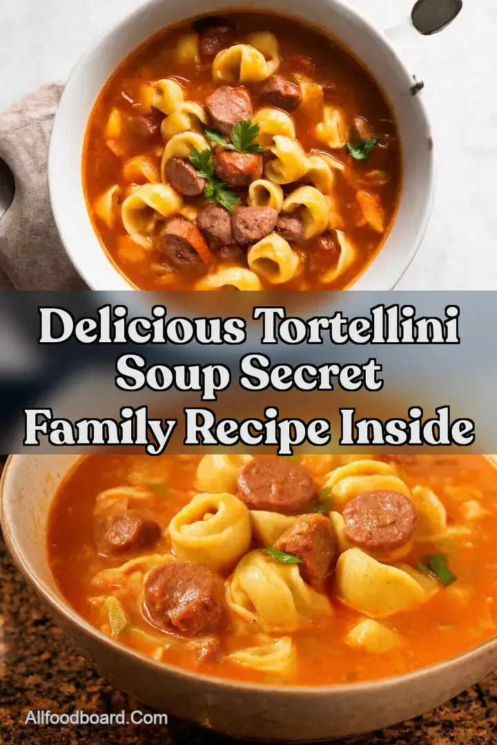 Delicious Tortellini Soup Secret Family Recipe Inside : PIN FOR LATER Delicious Tortellini Soup Secret Family Recipe Inside