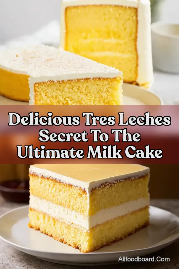 Delicious Tres Leches Secret to the Ultimate Milk Cake
