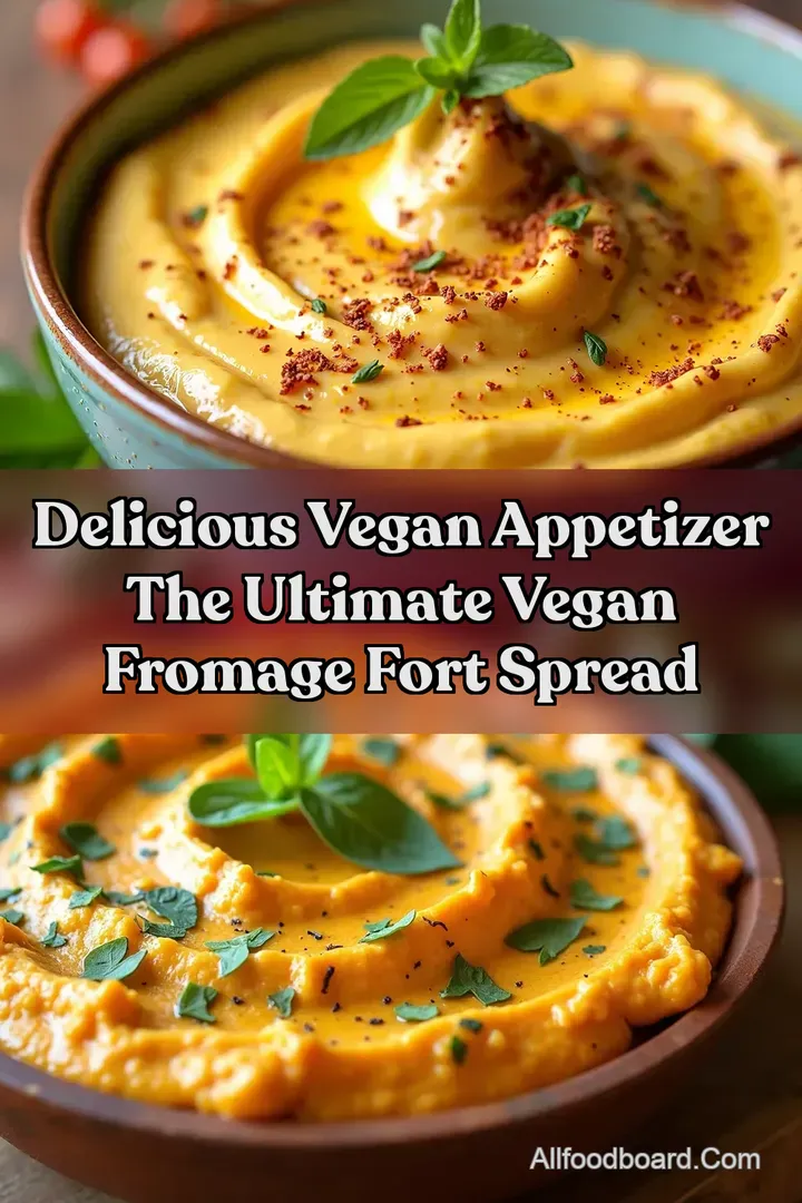 Delicious Vegan Appetizer The Ultimate Vegan Fromage Fort Spread