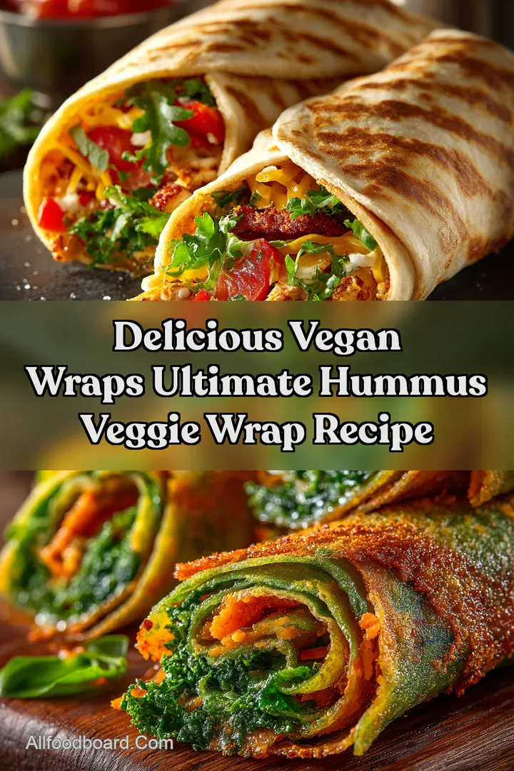 Delicious Vegan Wraps Ultimate Hummus Veggie Wrap Recipe