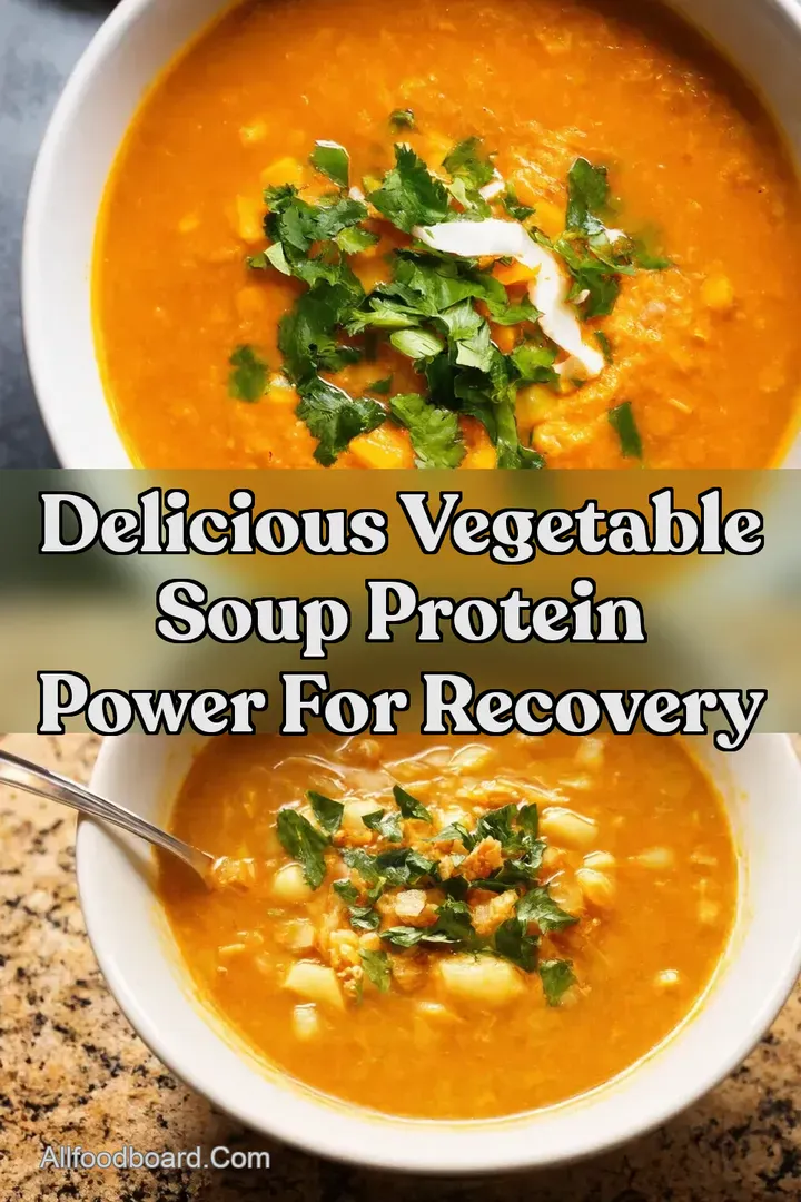 Delicious Vegetable Soup Protein Power for Recovery