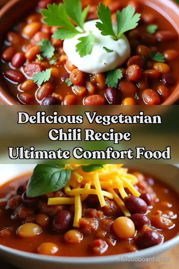 Delicious Vegetarian Chili Recipe Ultimate Comfort Food
