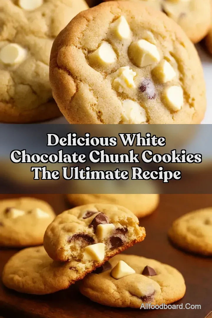 Delicious White Chocolate Chunk Cookies The Ultimate Recipe : PIN FOR LATER Delicious White Chocolate Chunk Cookies The Ultimate Recipe