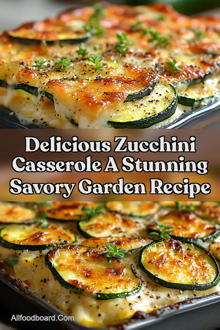 Delicious Zucchini Casserole A Stunning Savory Garden Recipe