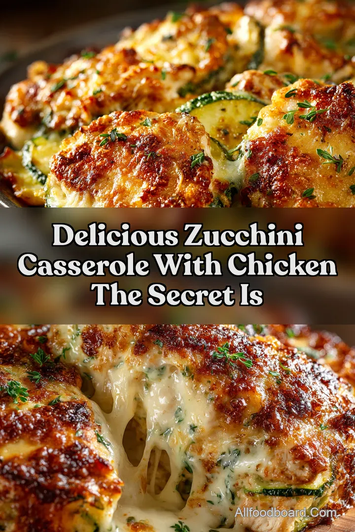 Delicious Zucchini Casserole With Chicken The Secret Is