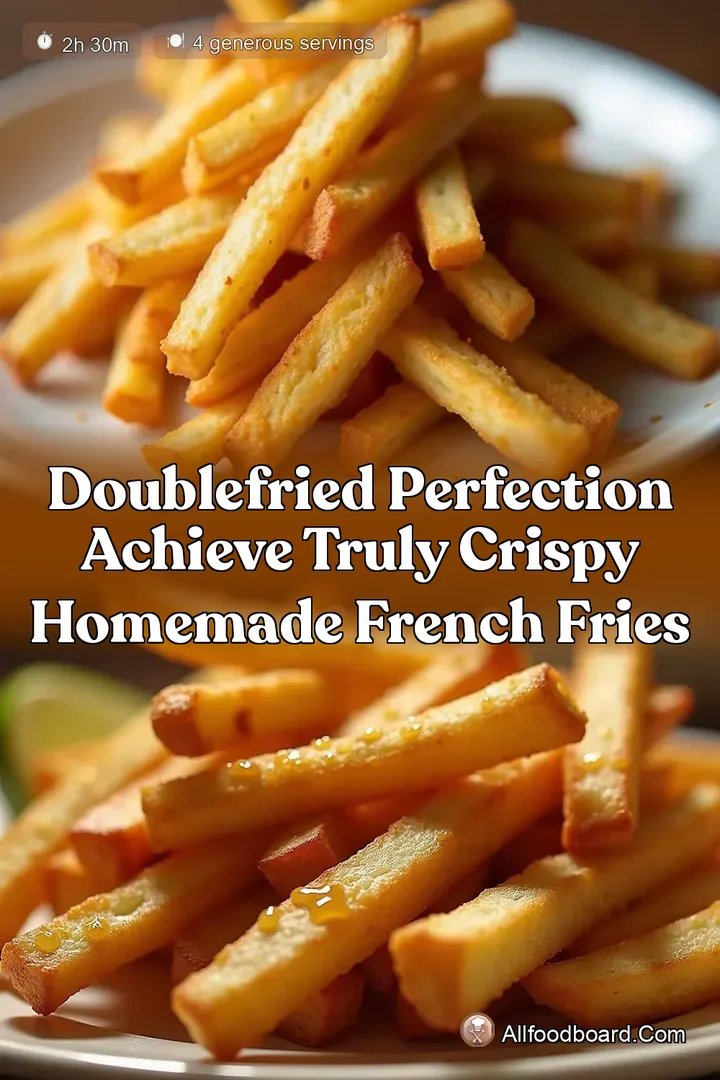 DoubleFried Perfection Achieve Truly Crispy Homemade French Fries