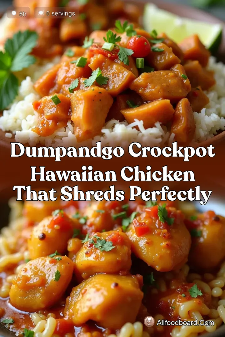 DumpandGo Crockpot Hawaiian Chicken That Shreds Perfectly : PIN FOR LATER DumpandGo Crockpot Hawaiian Chicken That Shreds Perfectly