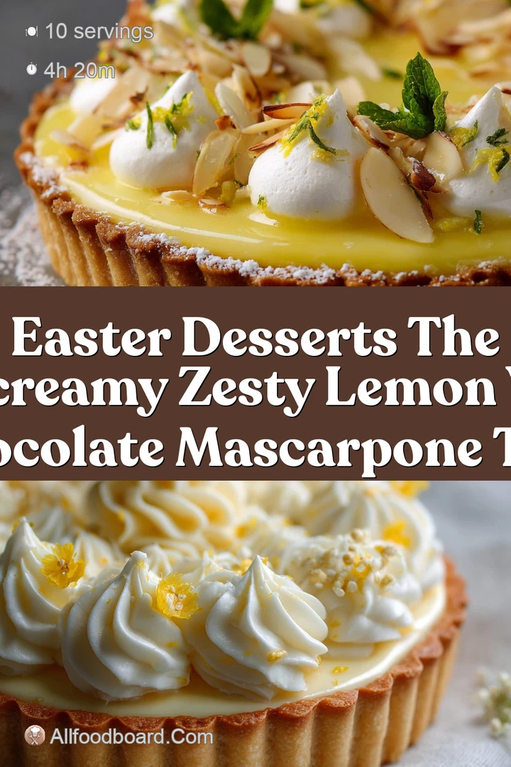 Easter Desserts The UltraCreamy Zesty Lemon White Chocolate Mascarpone Tart