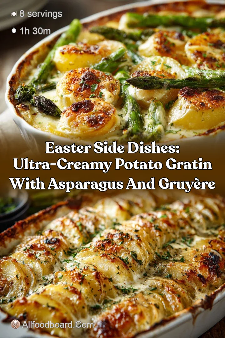 Easter Side Dishes: Ultra-Creamy Potato Gratin with Asparagus and Gruy&egrave;re