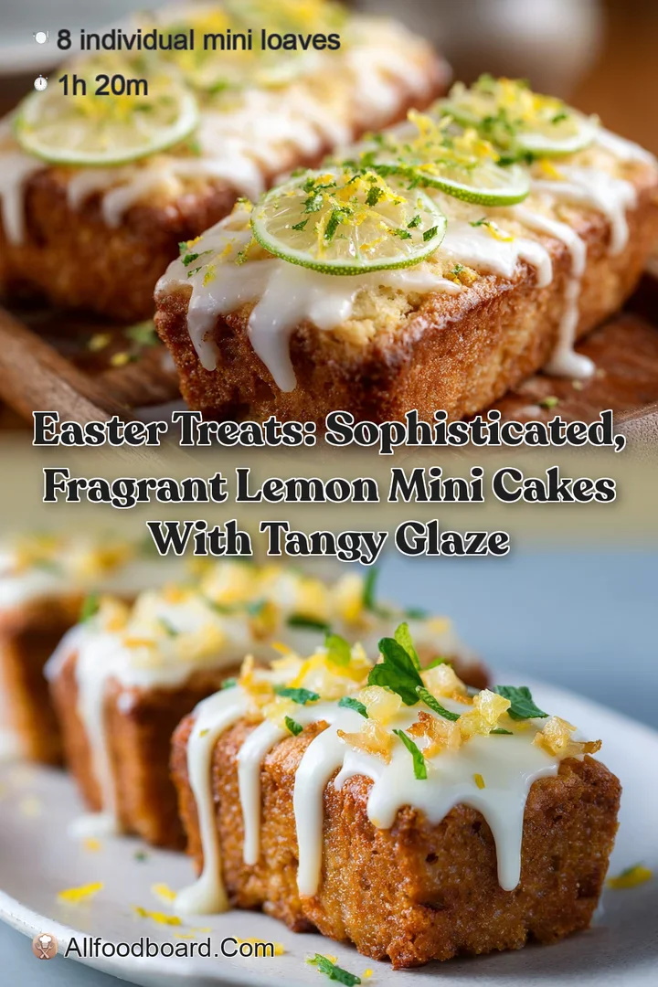 Easter Treats: Sophisticated Fragrant Lemon Mini Cakes with Tangy Glaze